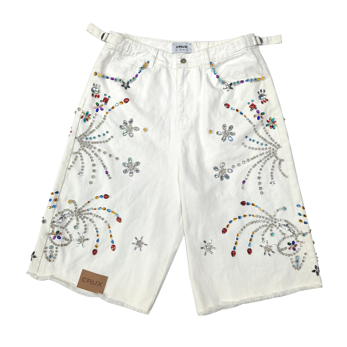 Dazzled White Jort by CRUX CUSTOM