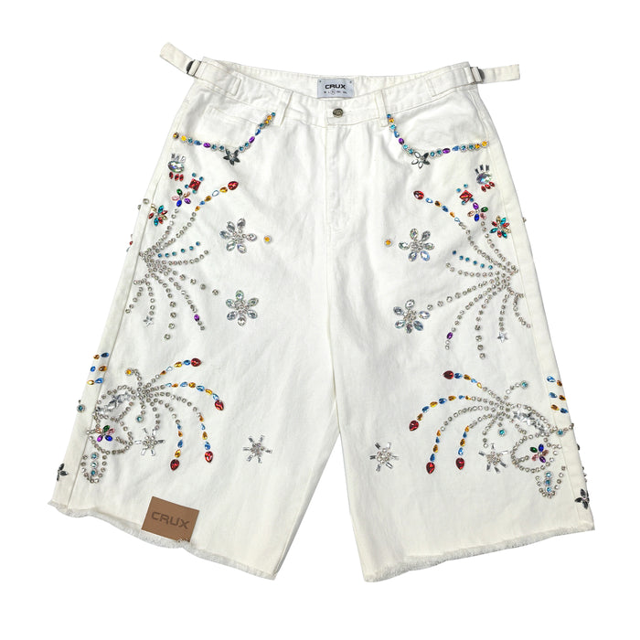 Dazzled White Jort by CRUX CUSTOM