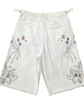 Dazzled White Jort by CRUX CUSTOM