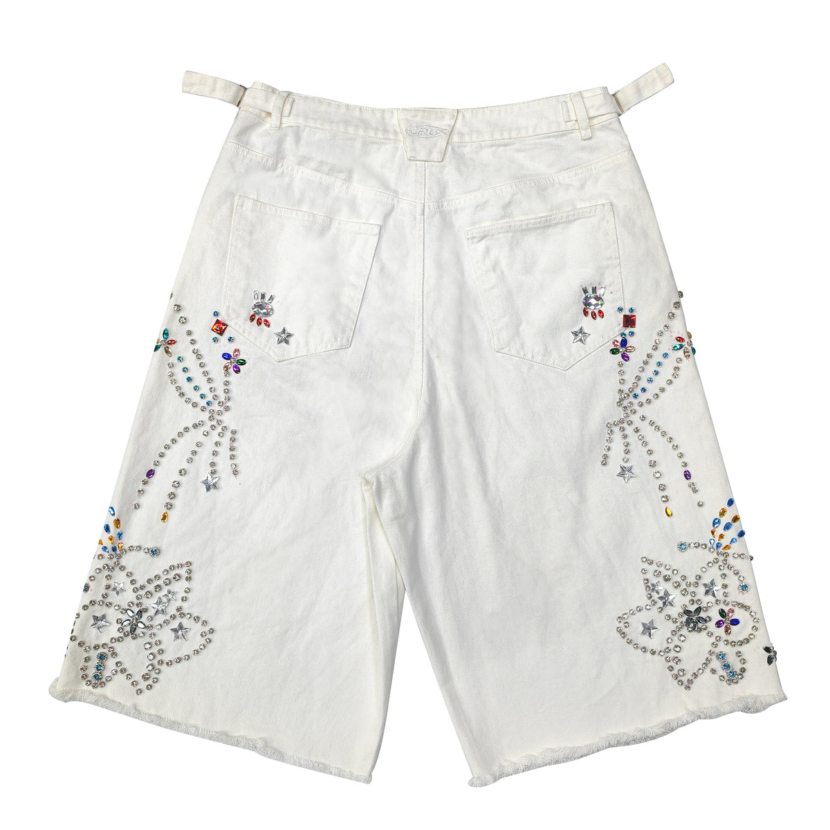 Dazzled White Jort by CRUX CUSTOM