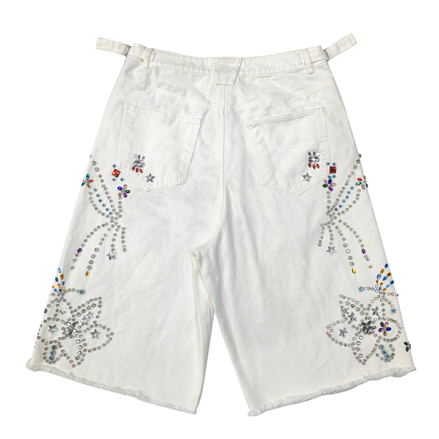 Dazzled White Jort by CRUX CUSTOM