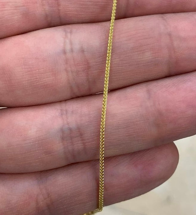 2MM SPINE TWIST GOLD CHAIN