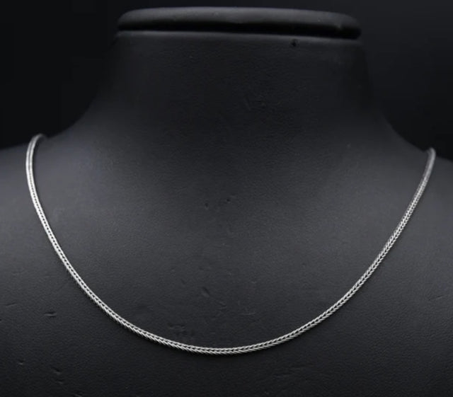 2MM SPINE TWIST SILVER CHAIN