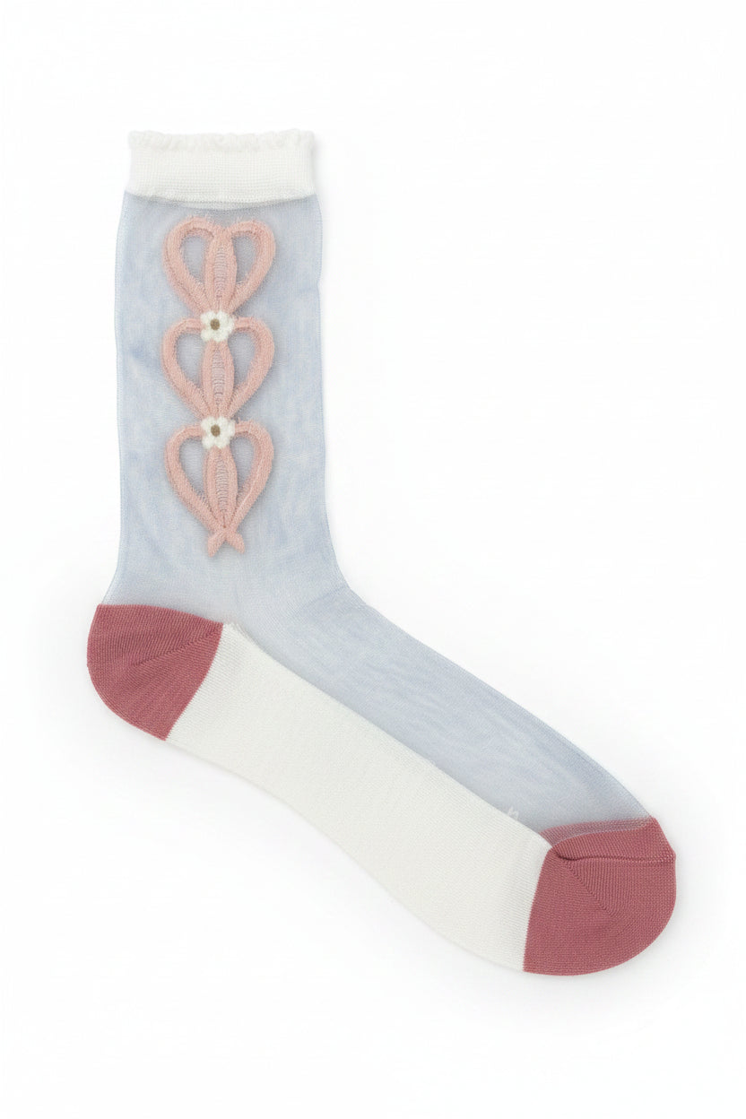 Mesh Daisy Socks by 227102
