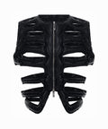 Leather Rib Vest by CRUX