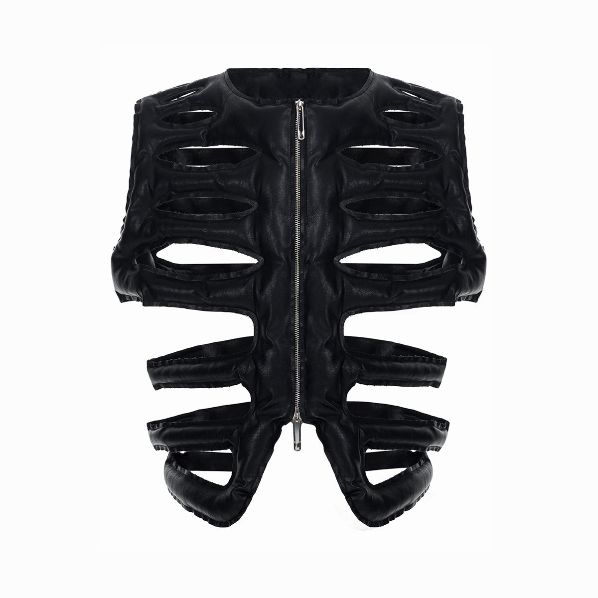 Leather Rib Vest by CRUX