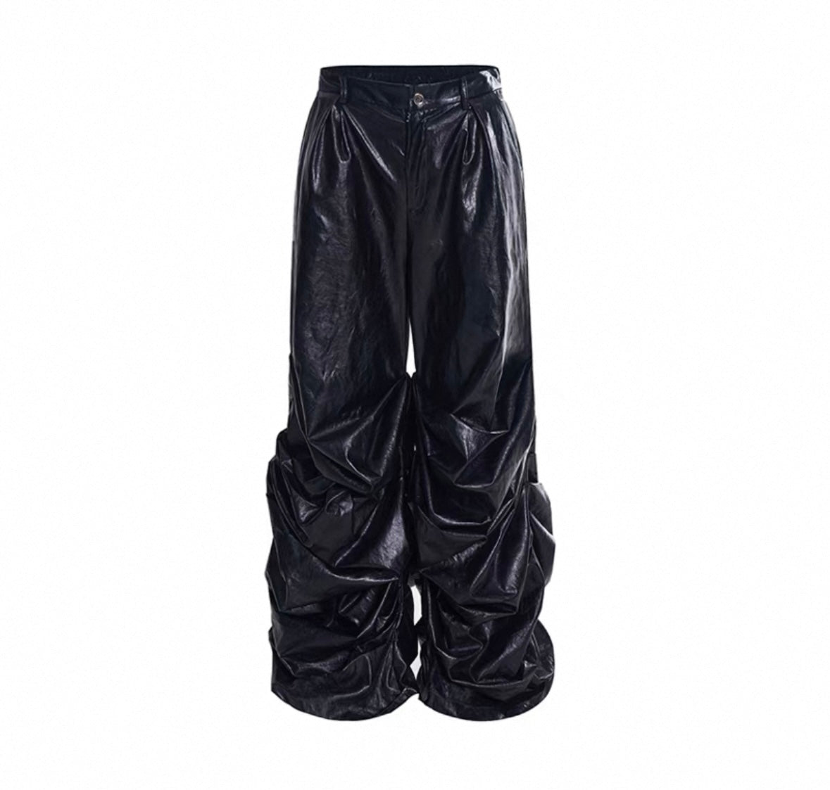 Ruched Leather Pant by CRUX