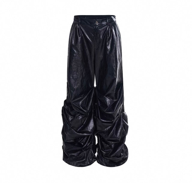Ruched Leather Pant by CRUX