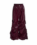 Ruched Leather Pant by CRUX