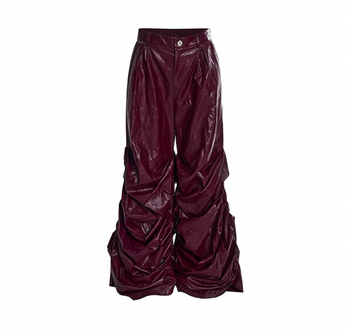 Ruched Leather Pant by CRUX