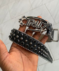 Beru Cx Rhinestone Belt by CRUX CUSTOM