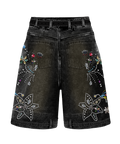 Dazzled Black Jort by CRUX CUSTOM