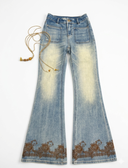Fleur Print Bootcut Pant by ENO
