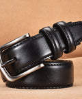 Stitch leather belt by CRUX