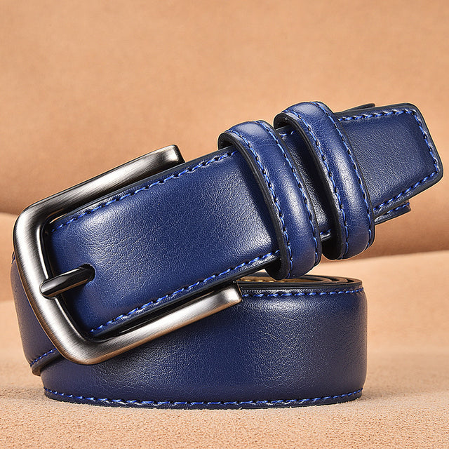 Stitch leather belt