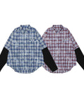 Plaid Double Sleeve Shirt by CRUX