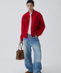 Red Crewneck Jacket by CRUX