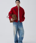 Red Crewneck Jacket by CRUX