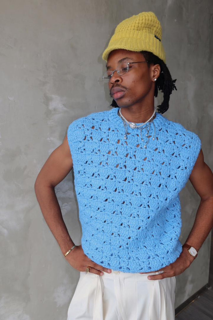 Big Knit Sleeveless Vest by CRUX
