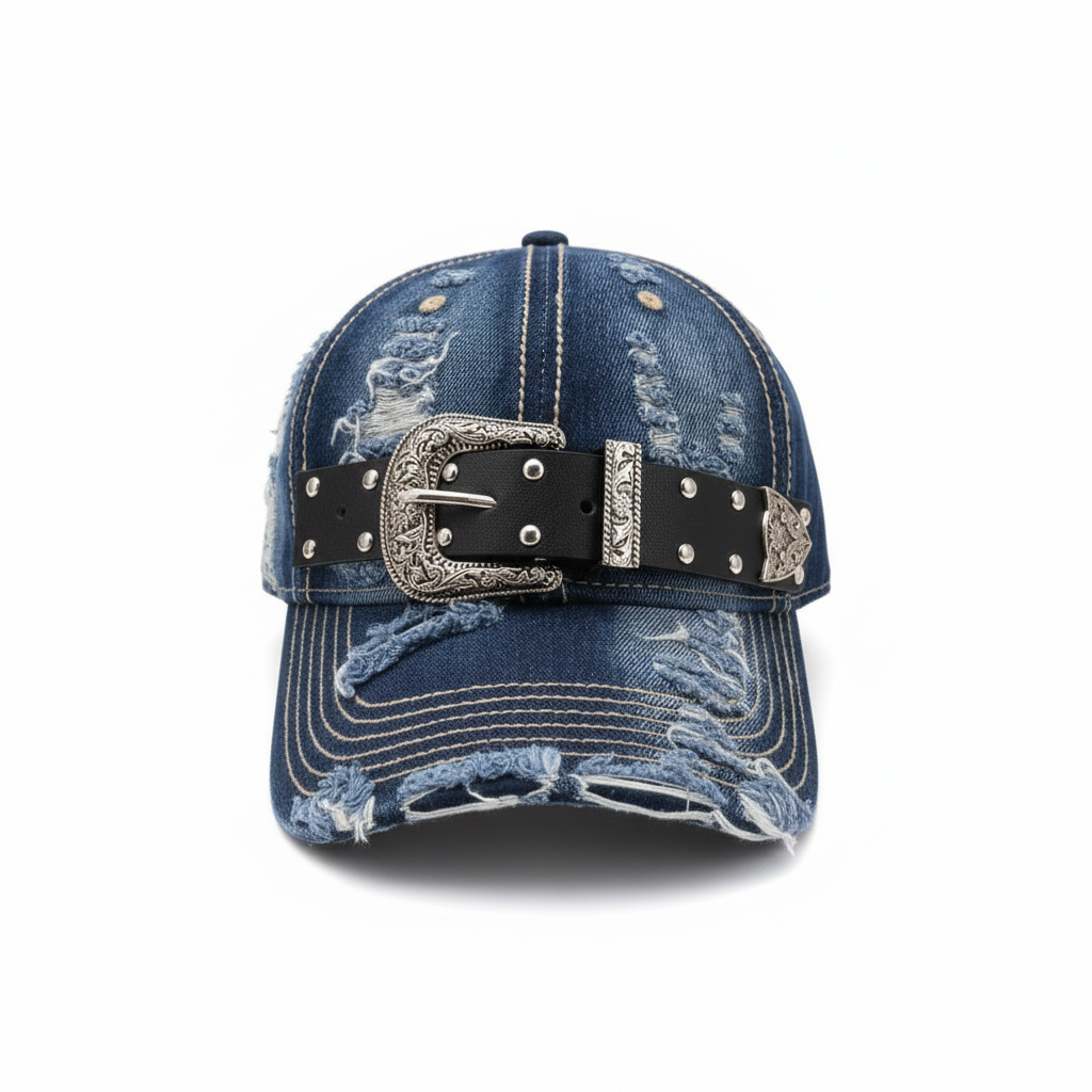 Buckle Denim Cap by CRUX