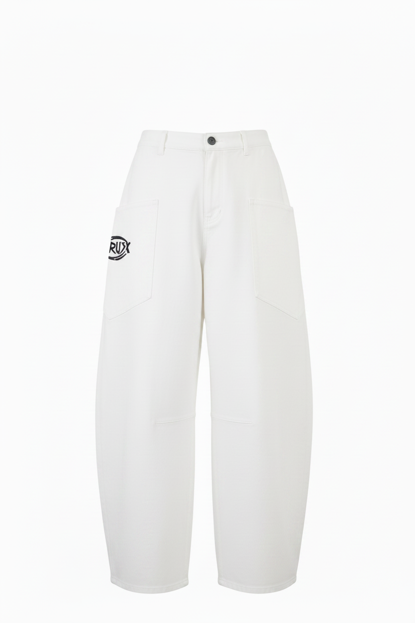 Curved Denim Pant (3 colors) — pants in black | CRUX