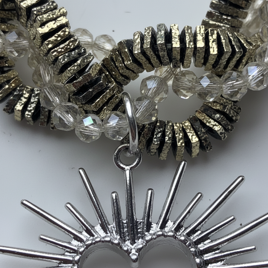 Spoke Heart Twist Neckpiece by CRUX