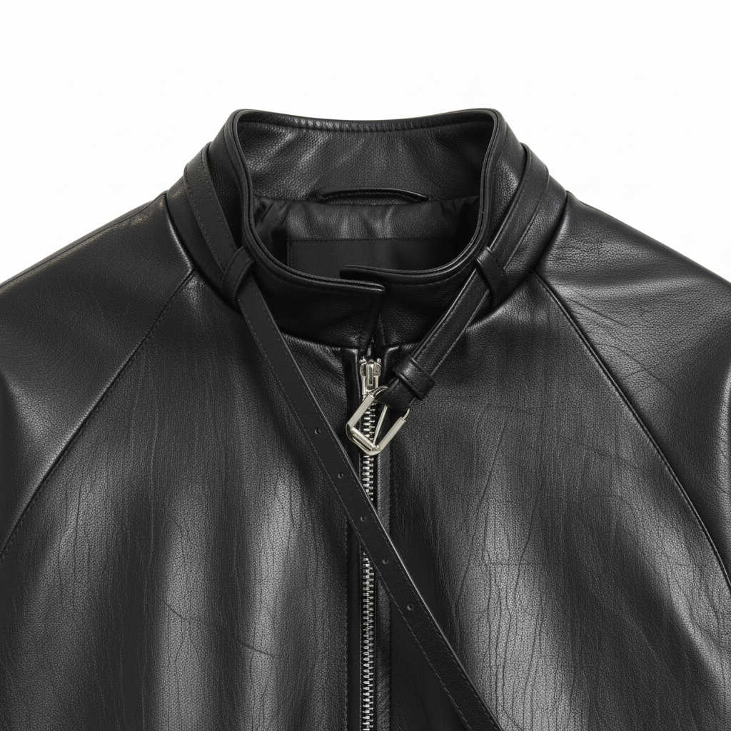 Buckle Collar Jacket by CRUX