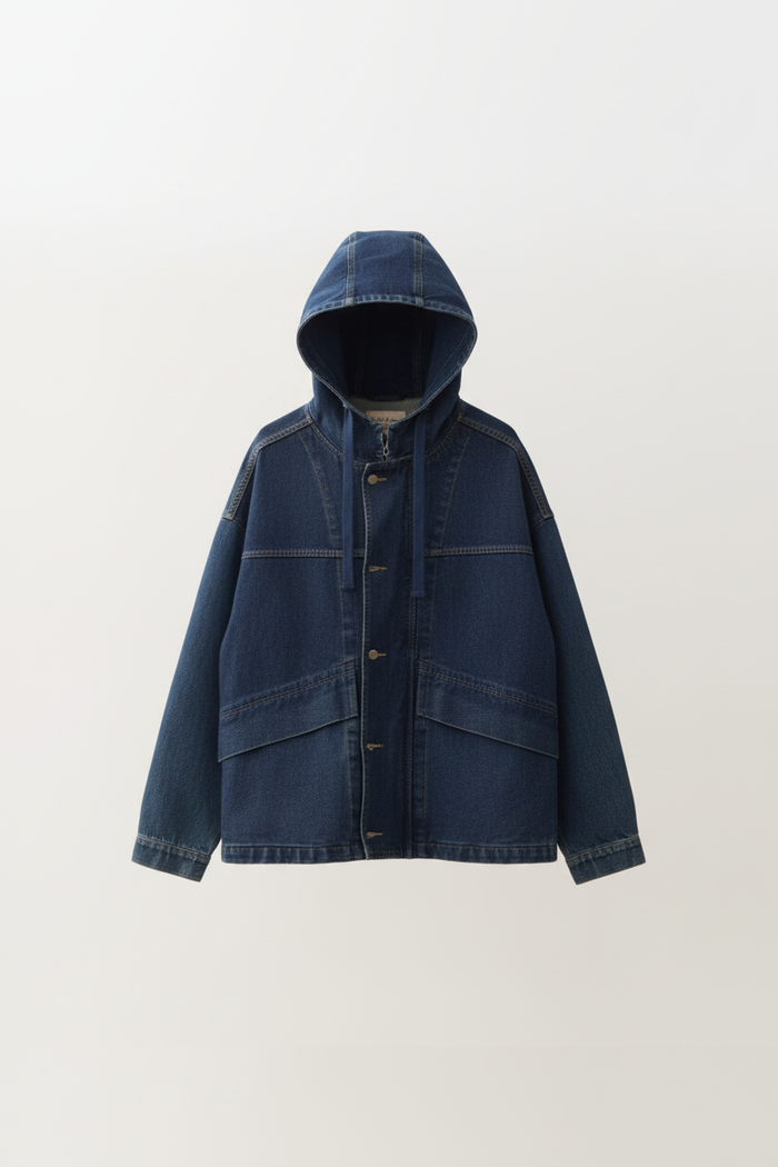 Hutang Denim Hooded Jacket by CRUX