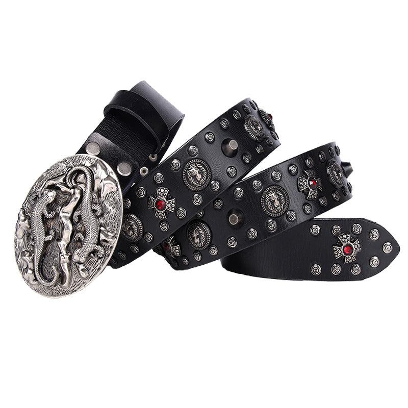 Droggo studded belt by CRUX