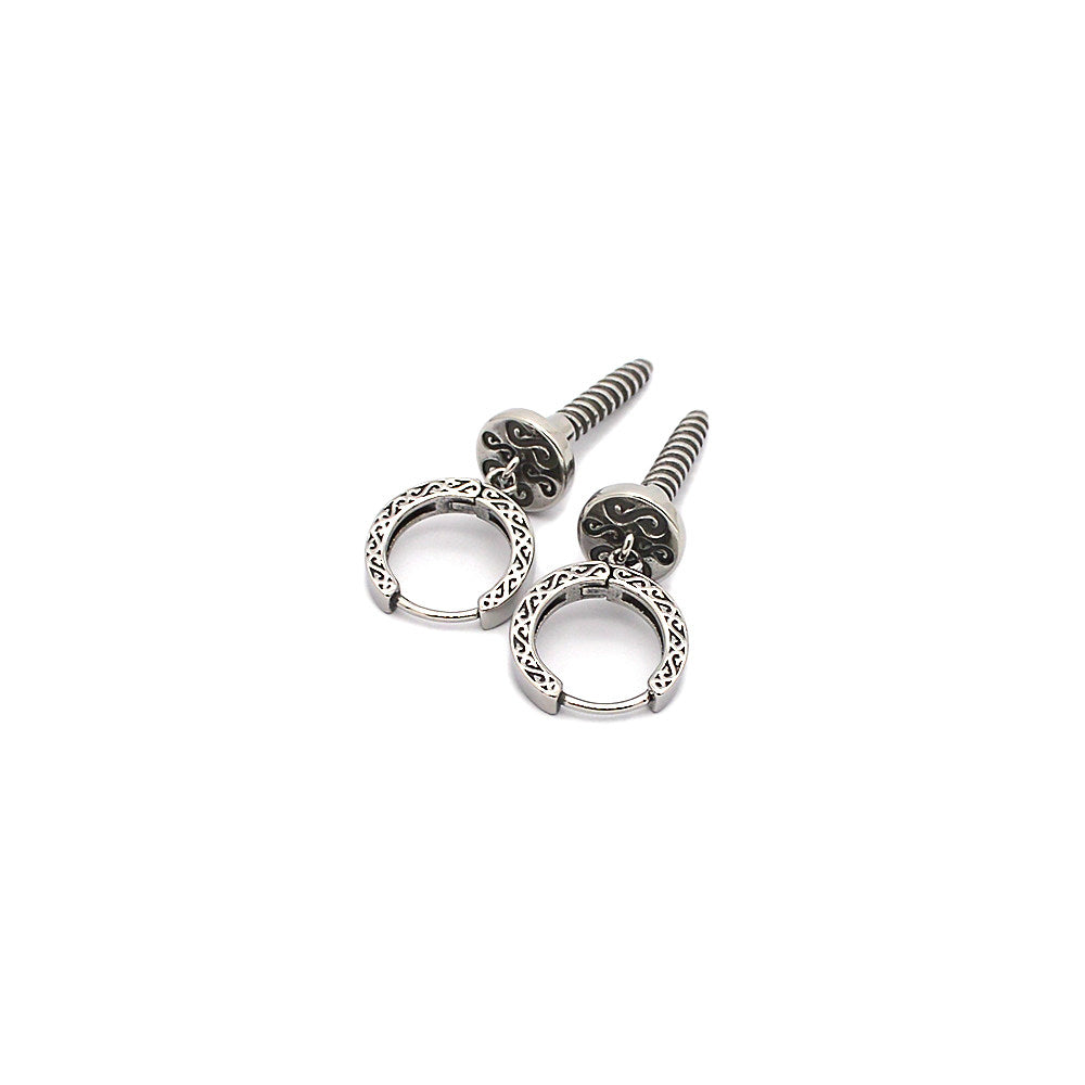 Screw Steel Earring by CRUX