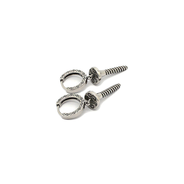 Screw Steel Earring by CRUX