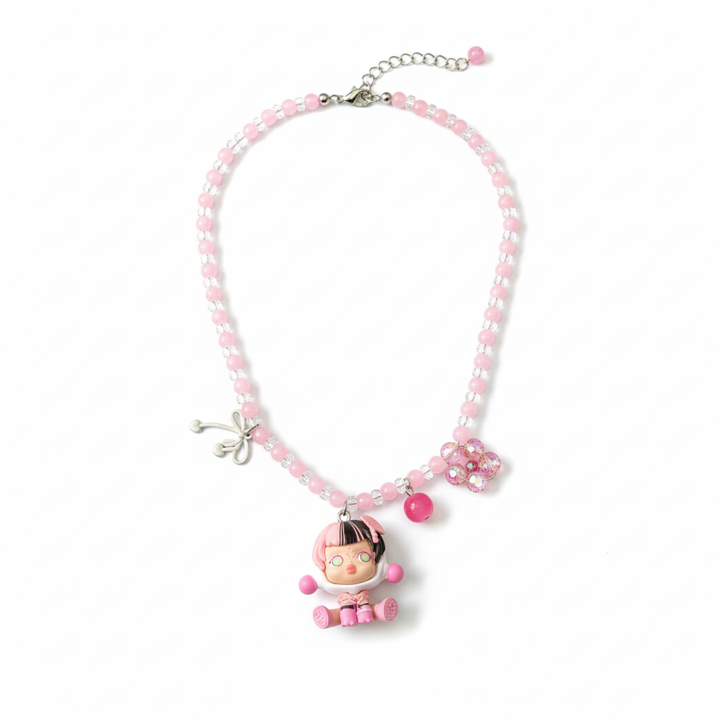Fiona Pinky Bead Neckpiece by CRUX