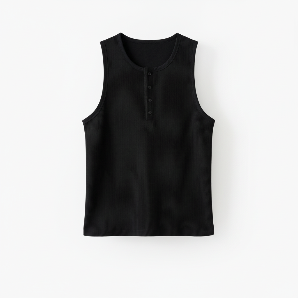 Button Armless Top by CRUX