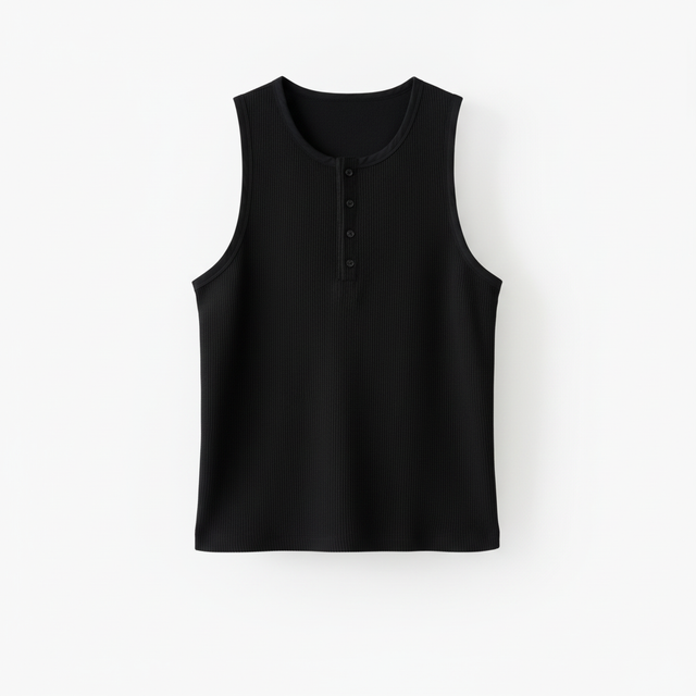 Button Armless Top by CRUX