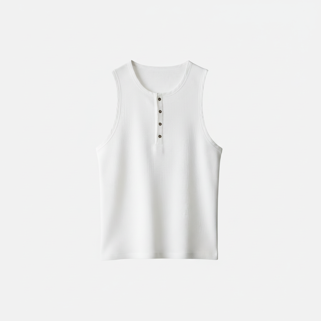 Button Armless Top by CRUX