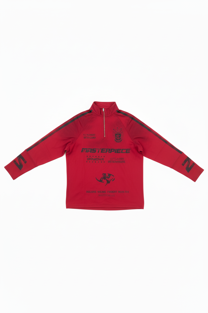 Painty Red Longsleeve Shirt by CRUX