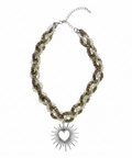 Spoke Heart Twist Neckpiece by CRUX