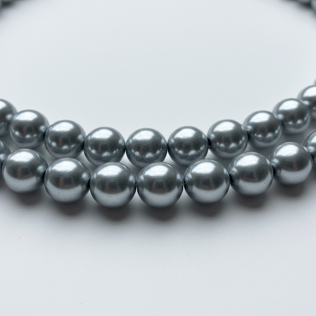 Grey Ted Bead Neckpiece by CRUX