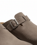 Grey Suede Punk Mule by CRUX