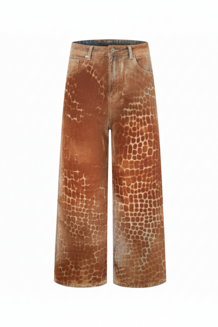 Rust Skin Jeans — pants in brown | CRUX