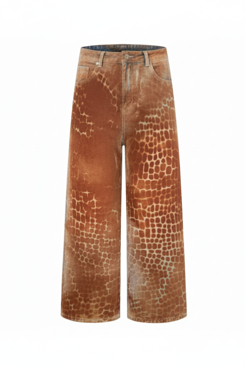 Rust Skin Jeans — pants in brown | CRUX