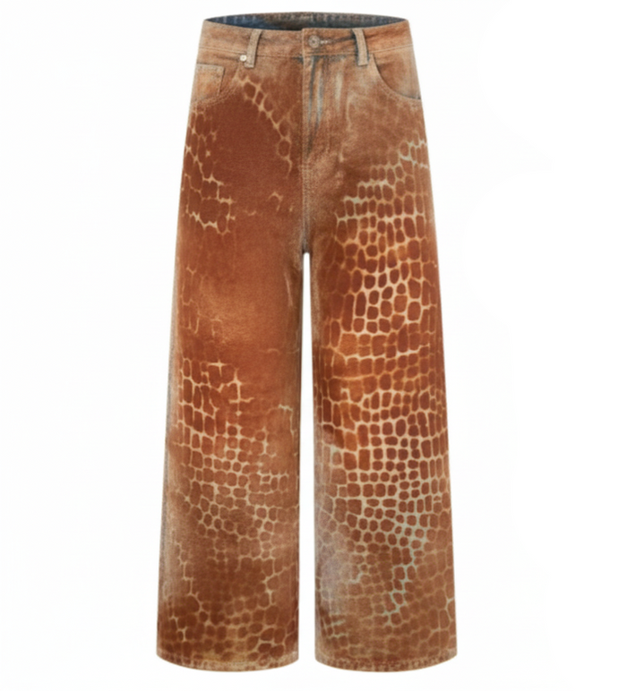 Rust Skin Jeans — pants in brown | CRUX