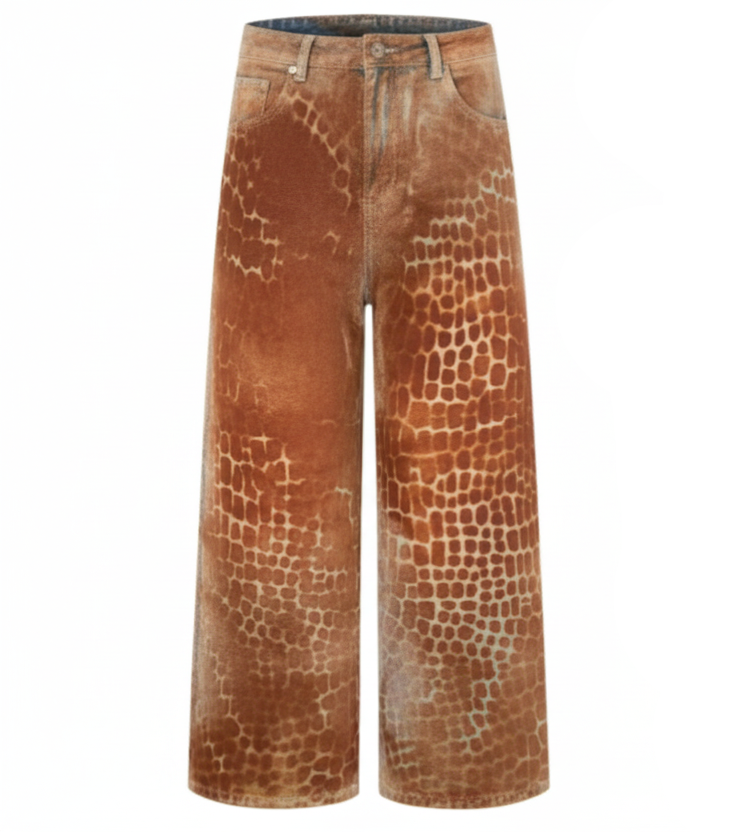 Rust Skin Jeans — pants in brown | CRUX
