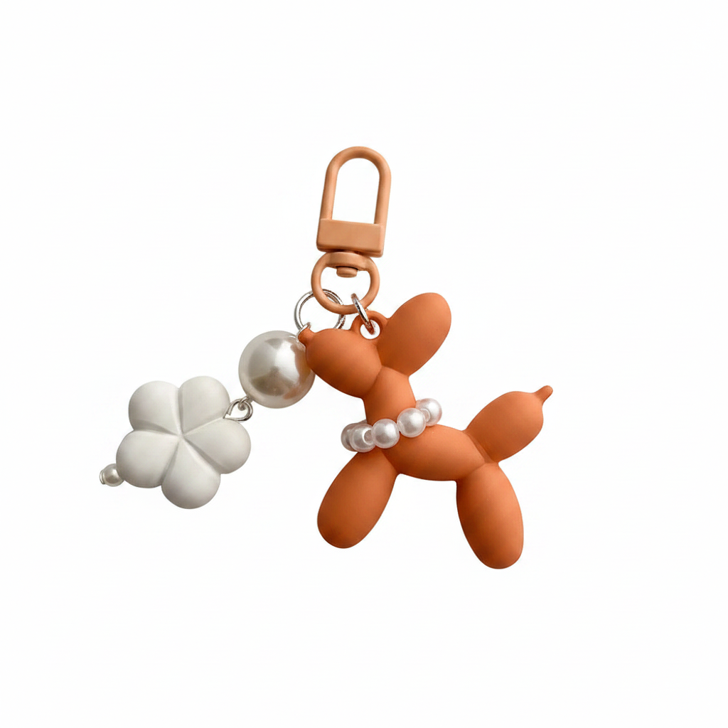 Pup Pearl Charm - Terracotta Orange variant hero shot