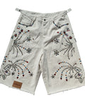 Dazzled White Jort by CRUX CUSTOM