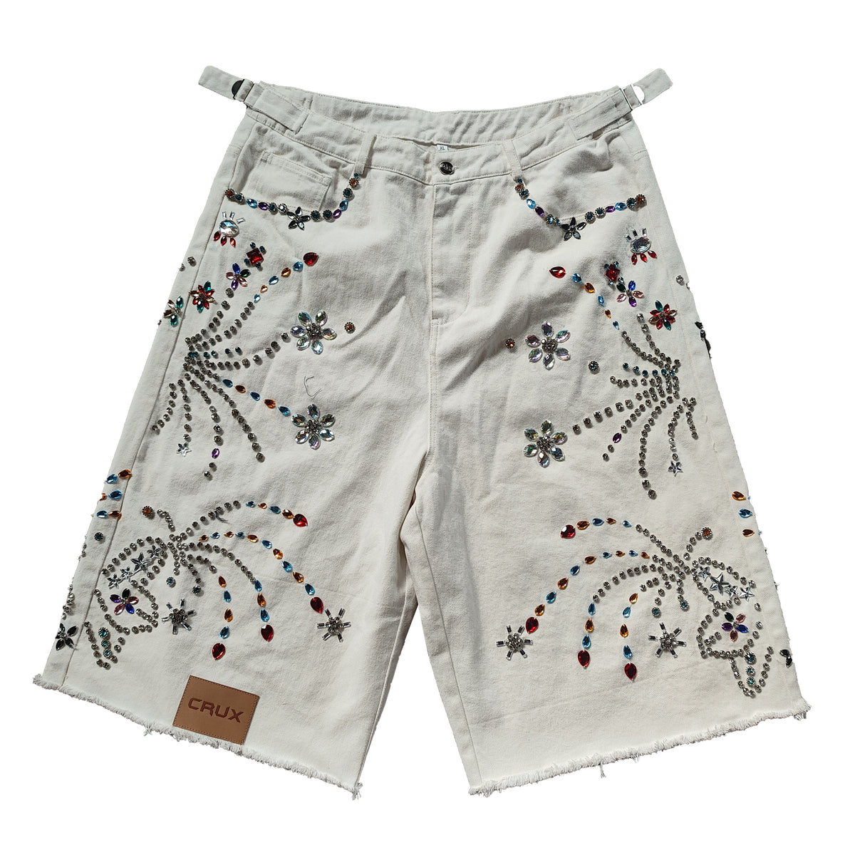 Dazzled White Jort by CRUX CUSTOM