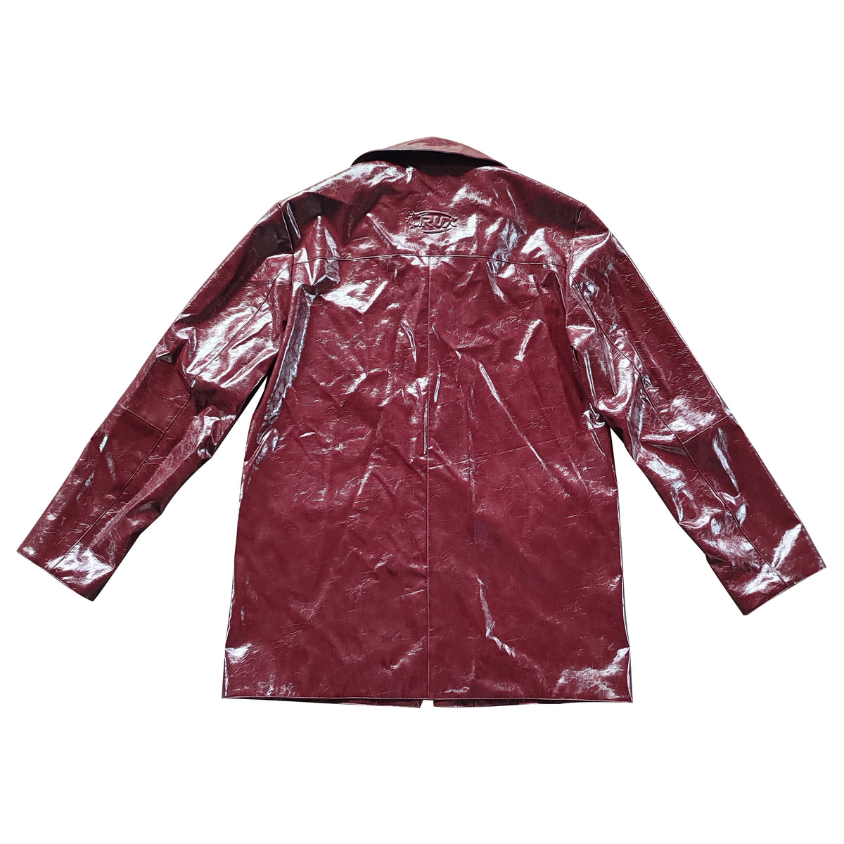 Red Trench Jacket by CRUX CUSTOM