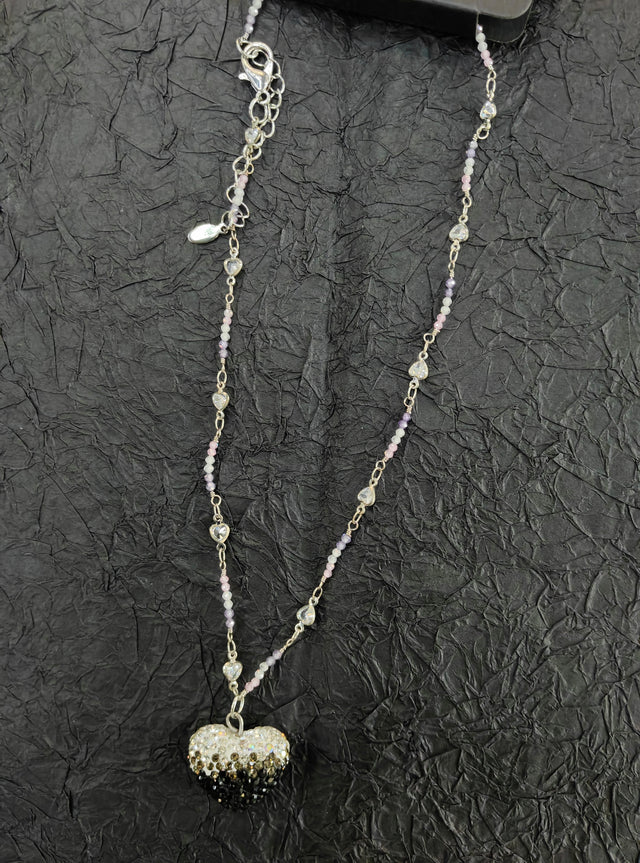 Mono Iced Heart Neckpiece