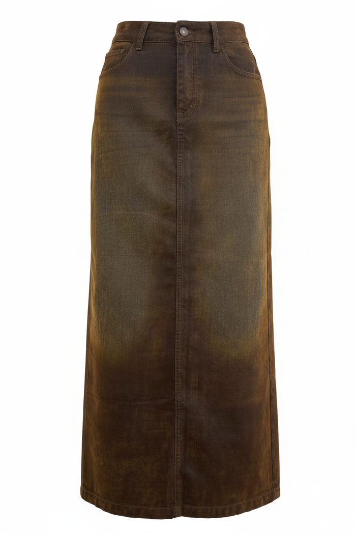 Murry Denim Long Skirt – Studio Hero Shot