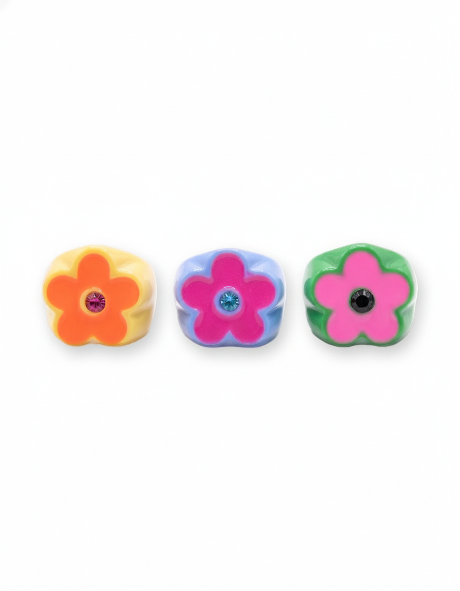 Acrylic Flower Ring — CRUX